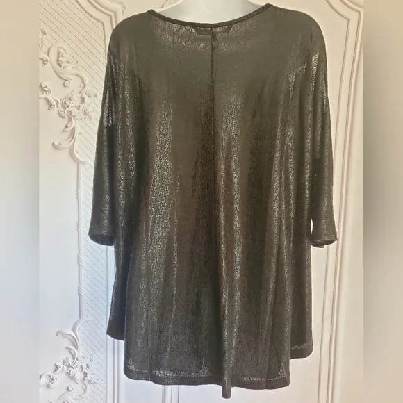 Full Figured Fashionista NWT 1X Holiday Top - Picture 2 of 4